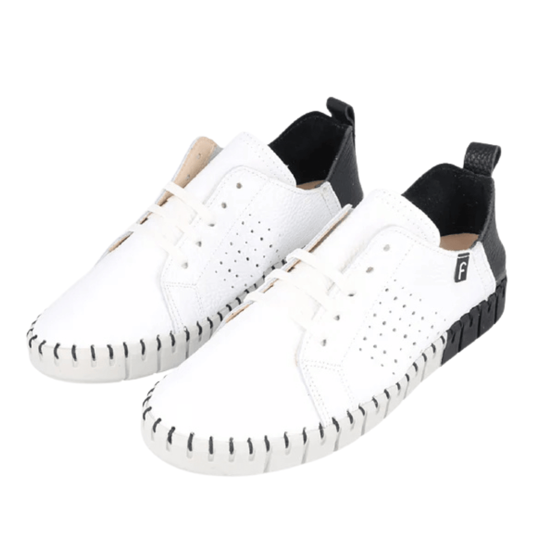 Fabiolas Sadie Sneaker, White/Black – alternate view