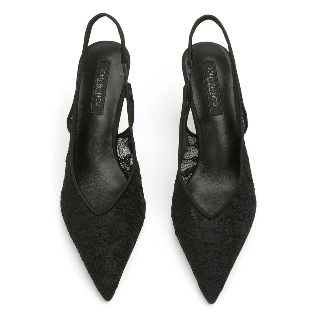 Tony Bianco Breeze Slingback Pump, Black Brocade – alternate view
