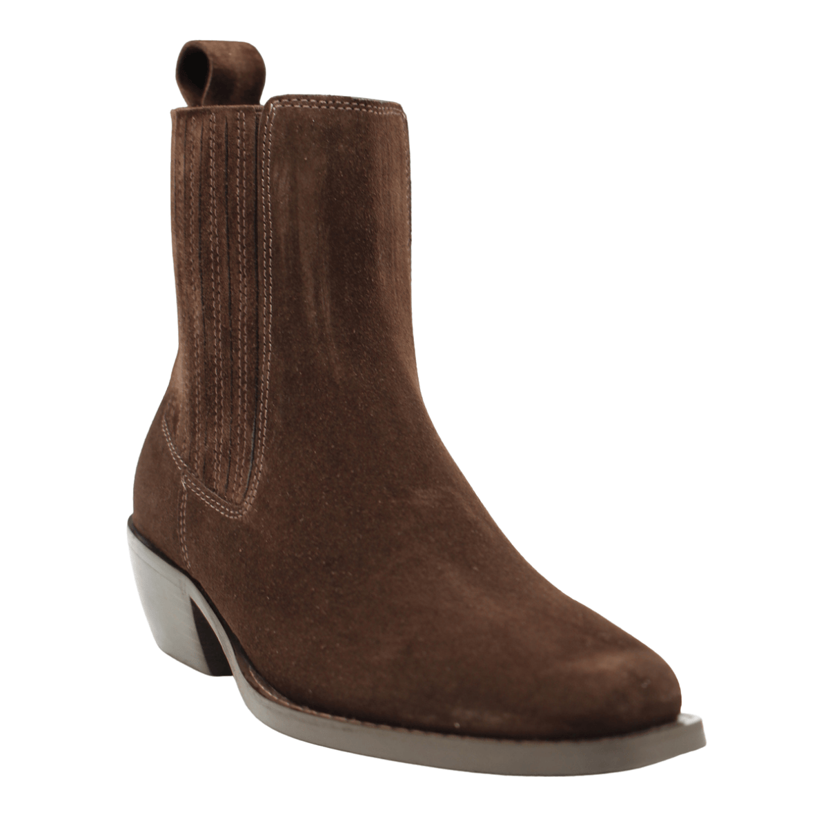 brown suede