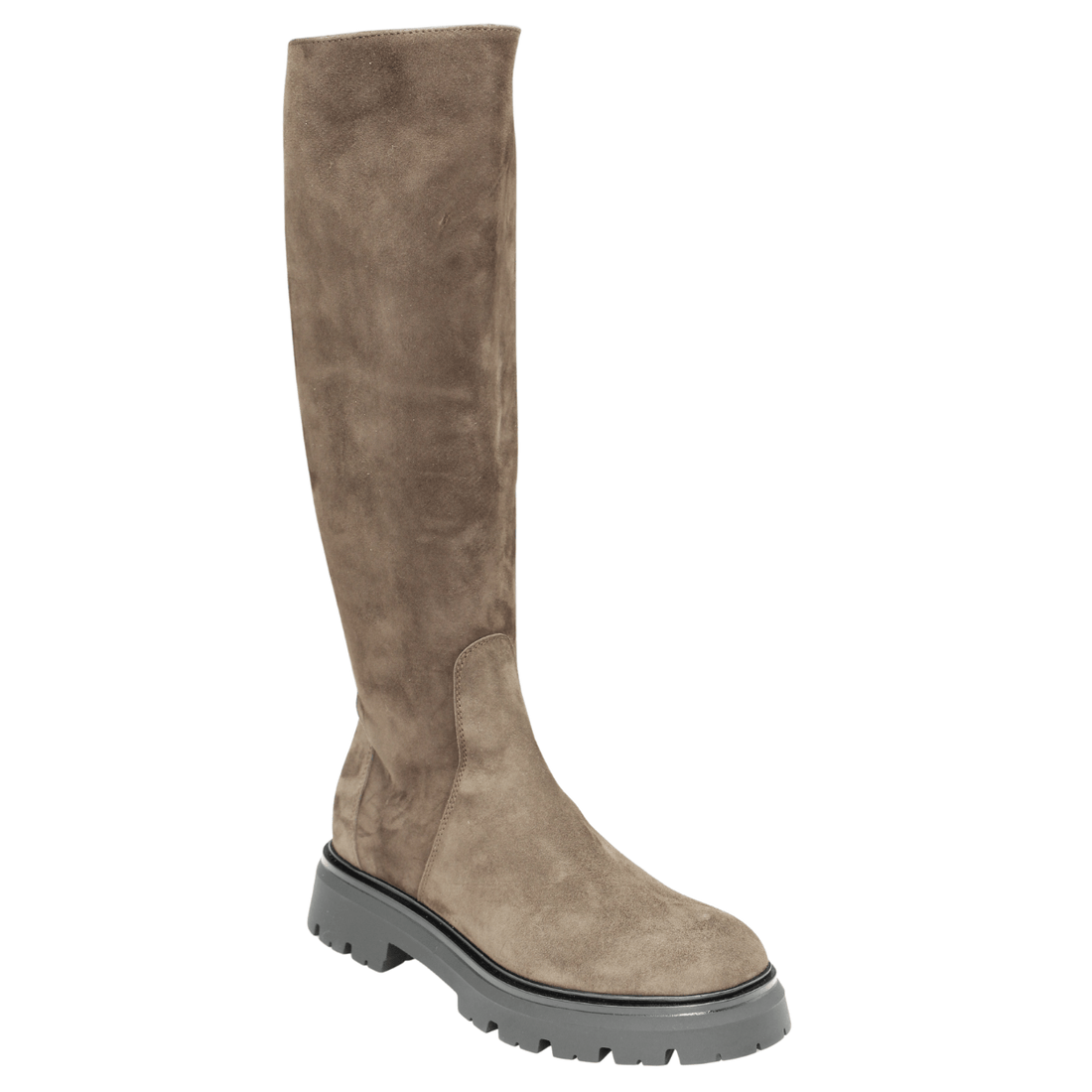 Gianluca Pisati Carlotta Flat Boot, Brown Suede – alternate view