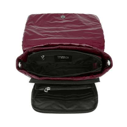 glossy burgundy