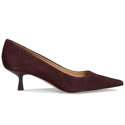 dark brown suede