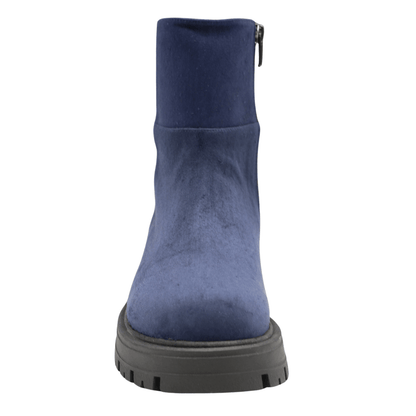navy suede