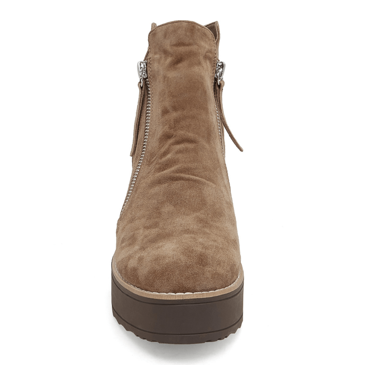 dark tan suede
