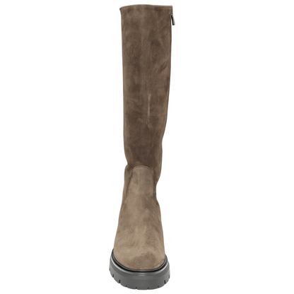 brown suede