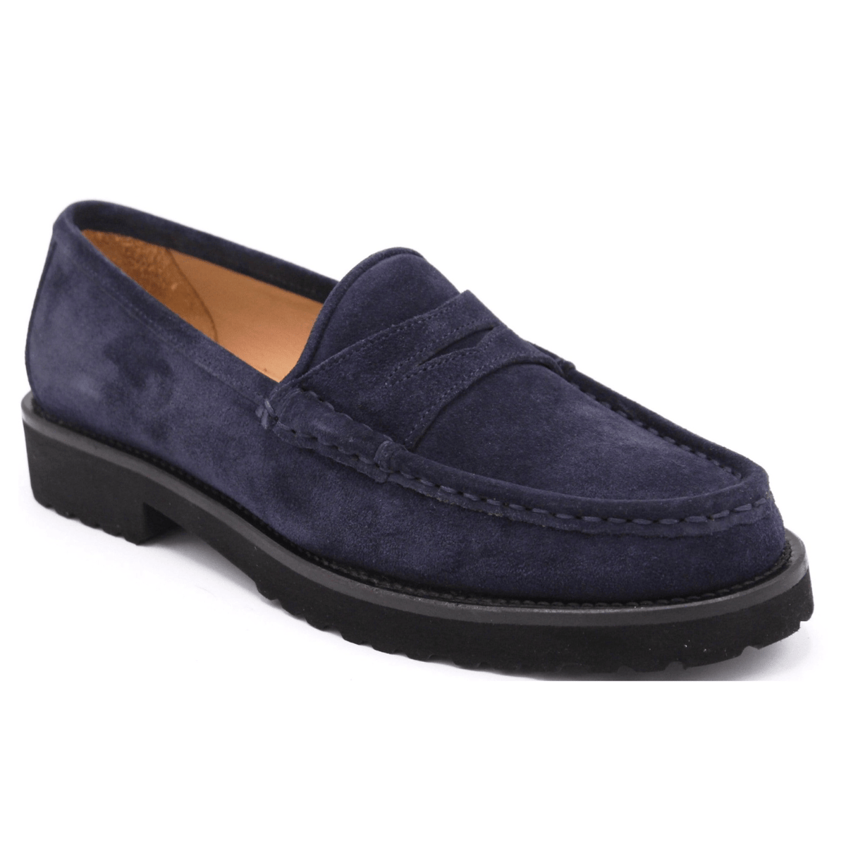 navy suede