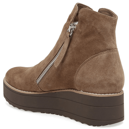 dark tan suede