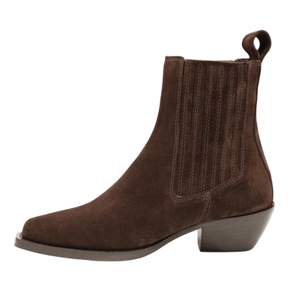 brown suede
