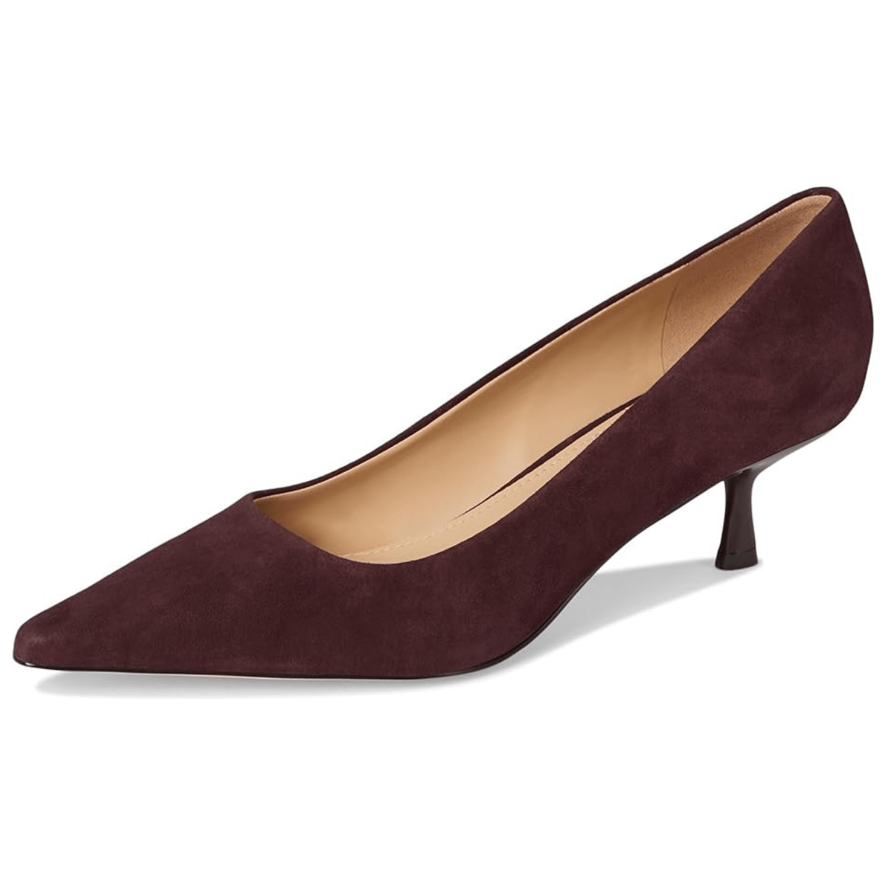 dark brown suede
