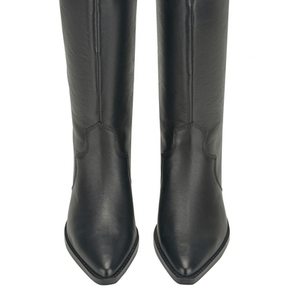 black leather