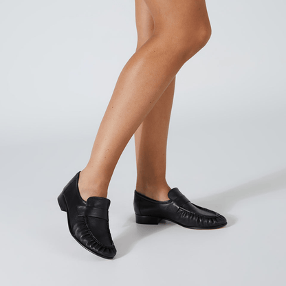 black leather