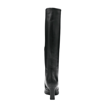 black leather