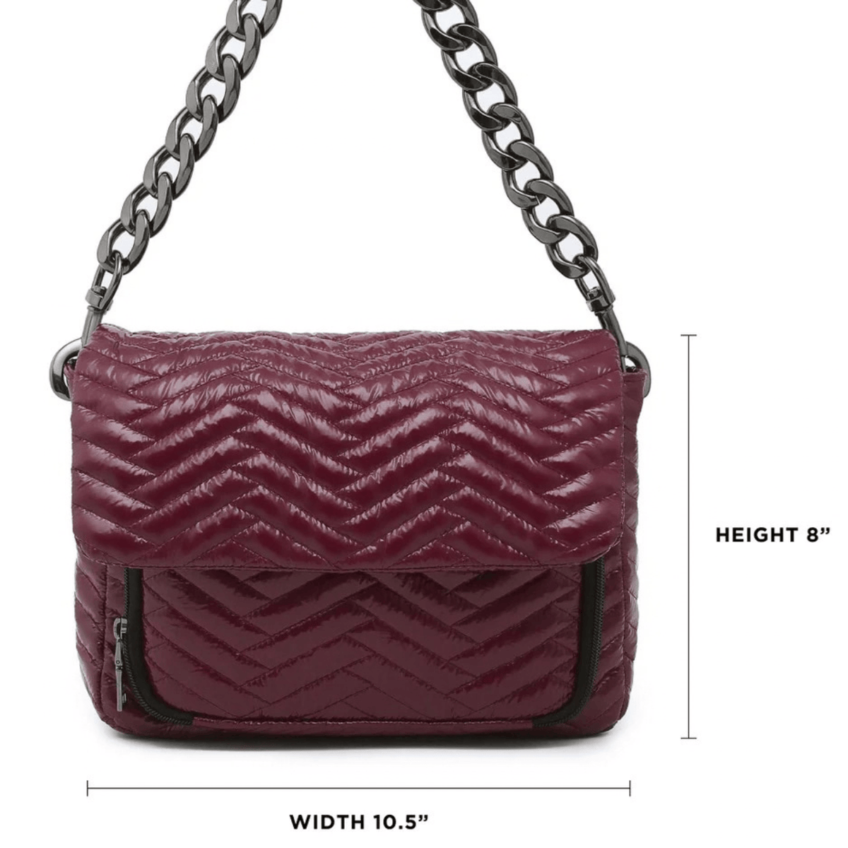 glossy burgundy