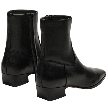 black leather