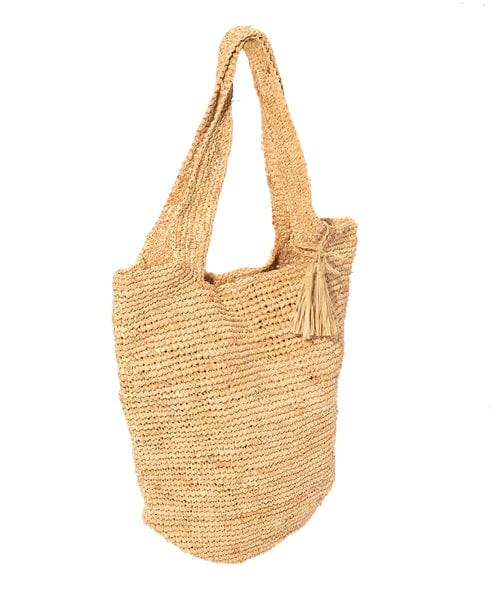 Raffia Packable Tote