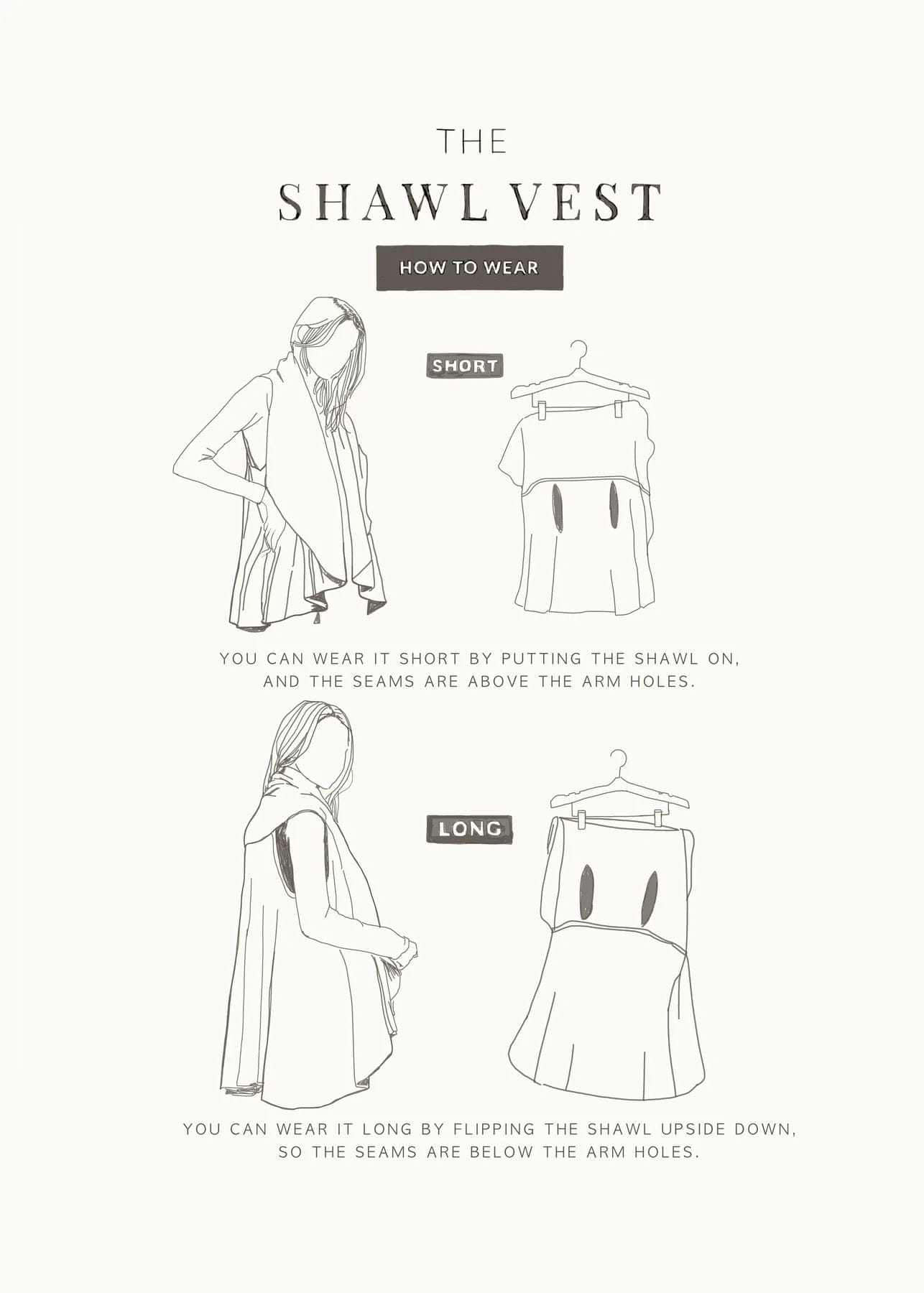 Basic Shawl Vest