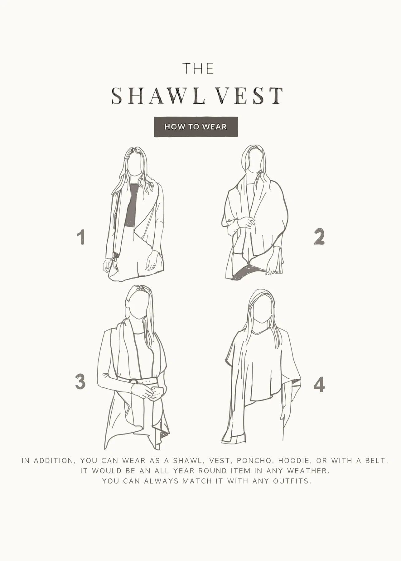 Basic Shawl Vest