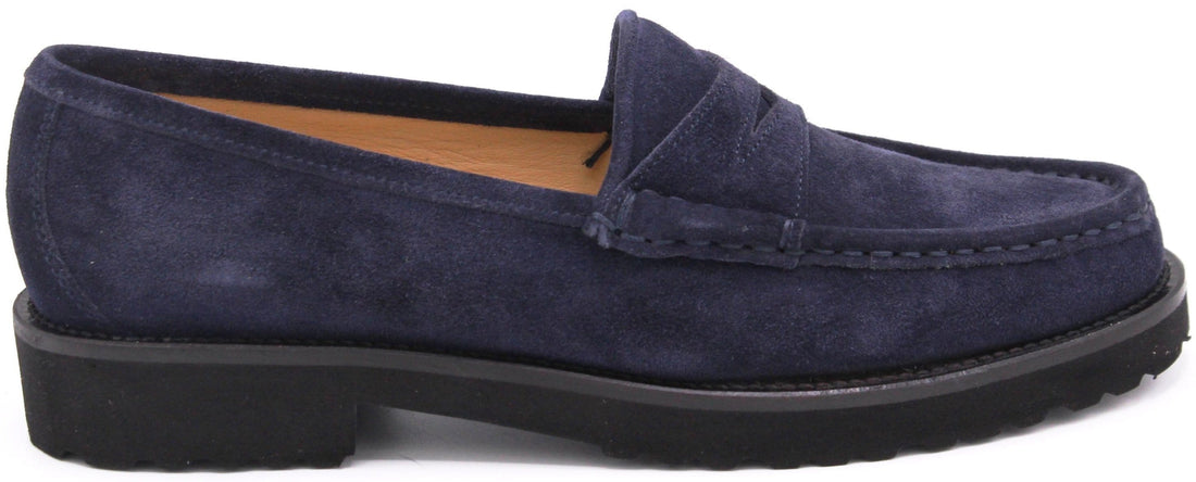 navy suede
