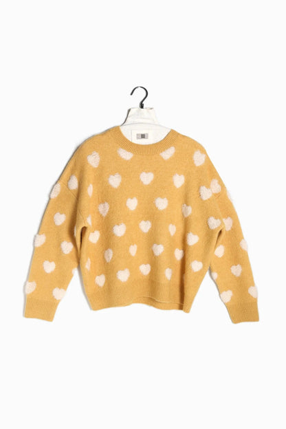 Fuzzy Heart Sweater