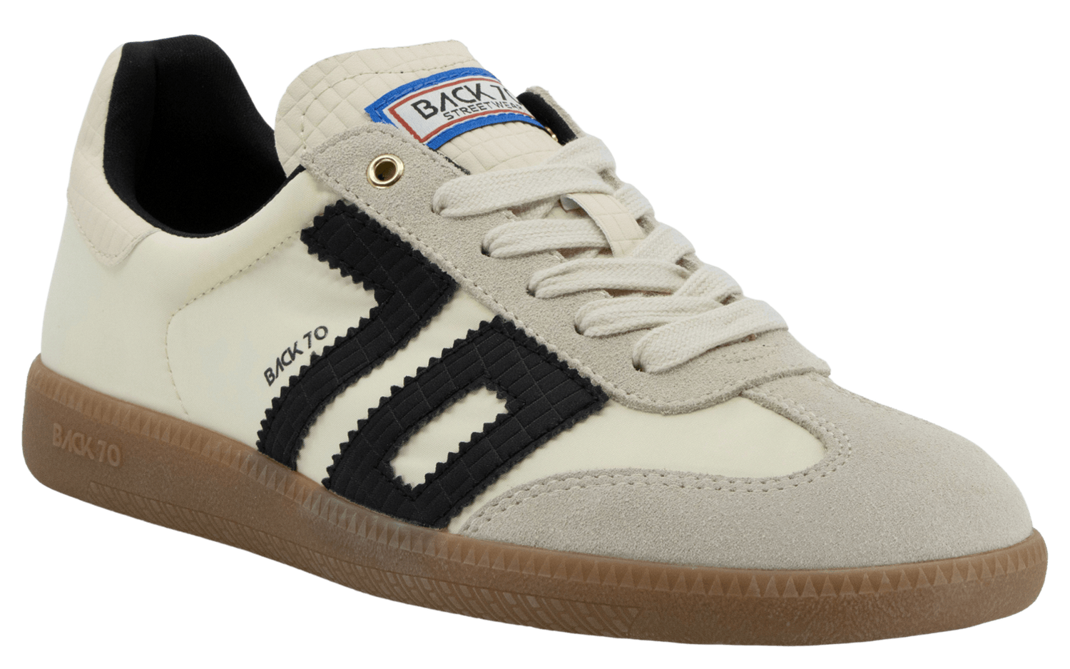 beige black