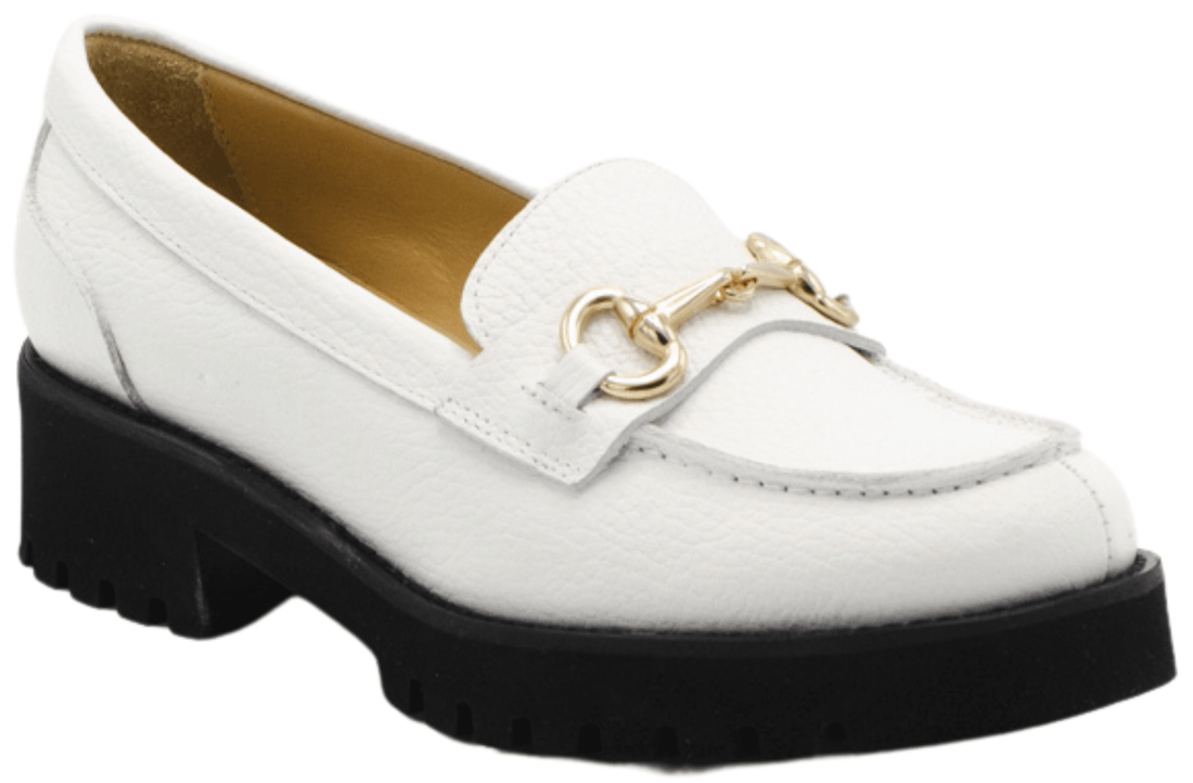 Pascucci 5307 Leather Loafer, White – alternate view