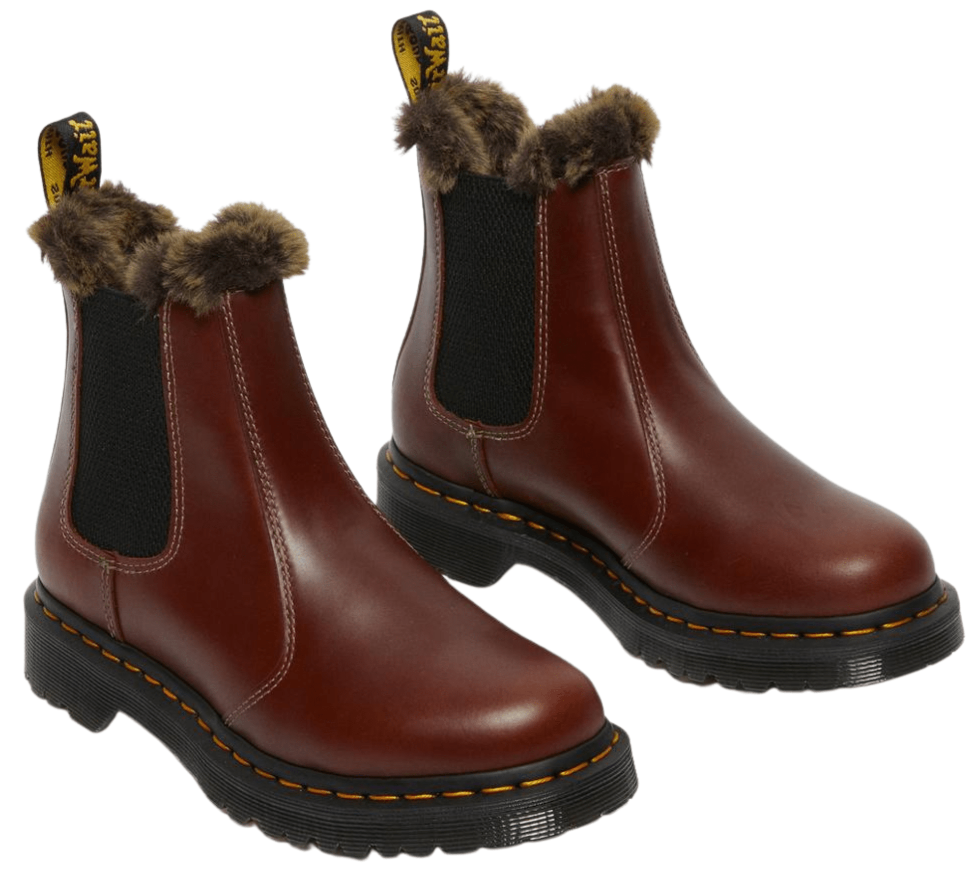 2976 Leonore Faux Fur Lined Chelsea Shoe Inn